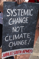 Plakat: System Change not Climate Change